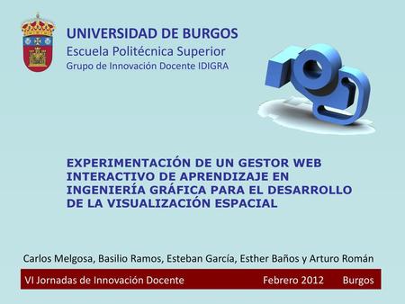 UNIVERSIDAD DE BURGOS Escuela Politécnica Superior