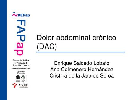 Dolor abdominal crónico (DAC)