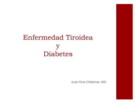 Enfermedad Tiroidea y Diabetes