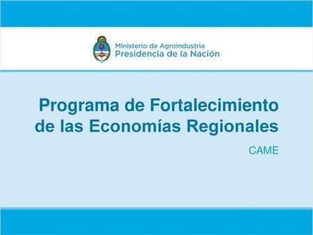 Programa de Fortalecimiento de las Economías Regionales