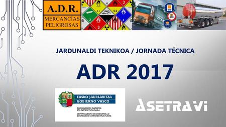 Jardunaldi teknikoa / Jornada técnica adr 2017