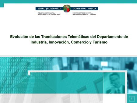 Evolución de las Tramitaciones Telemáticas del Departamento de Industria, Innovación, Comercio y Turismo.