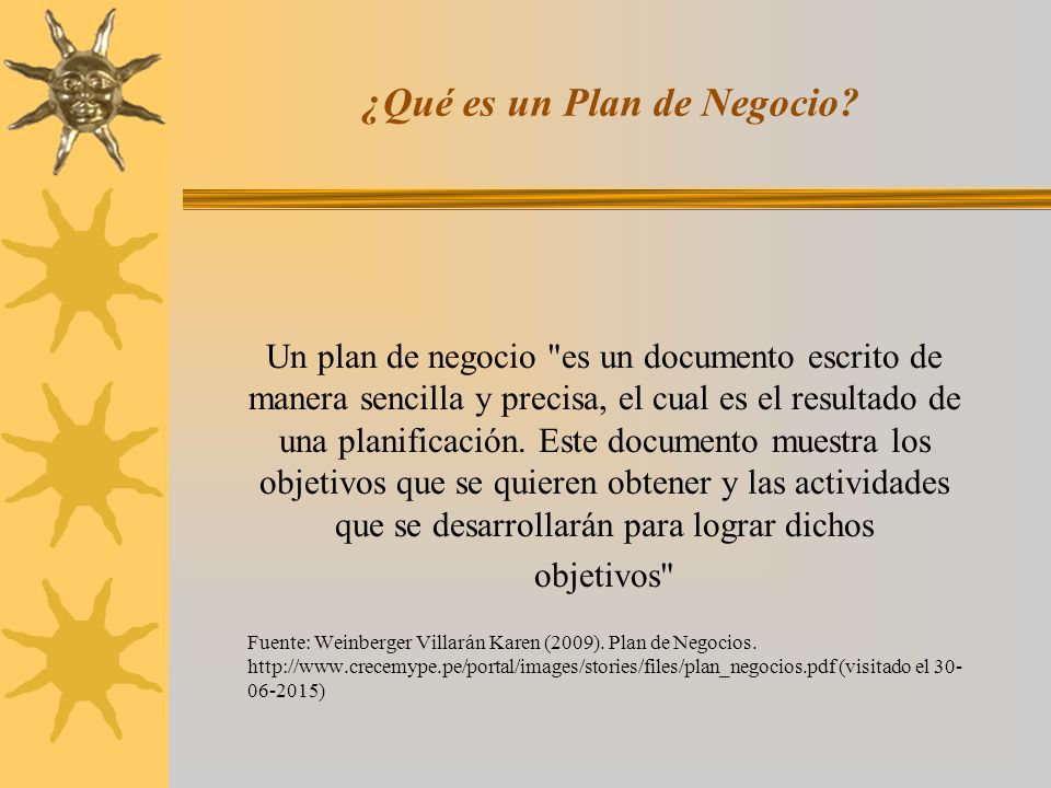 ejemplos de planes de negocios