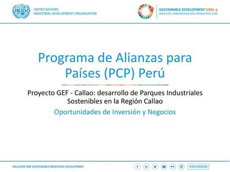 Programa de Alianzas para Países (PCP) Perú