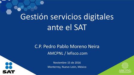 Gestión servicios digitales ante el SAT