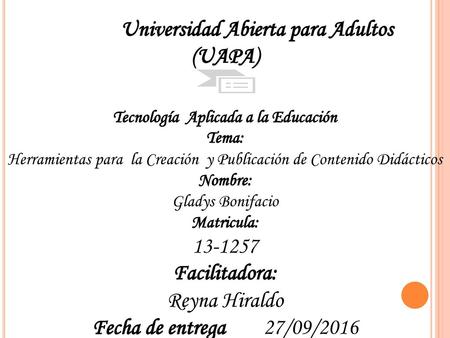 Universidad Abierta para Adultos (UAPA)