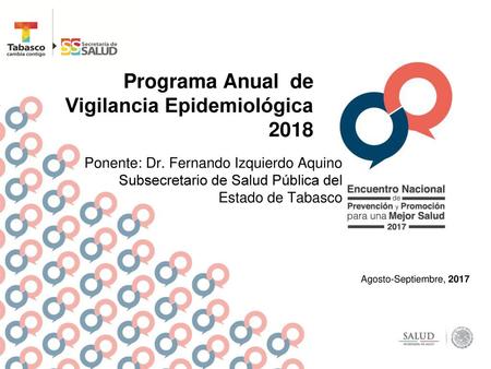 Programa Anual de Vigilancia Epidemiológica 2018