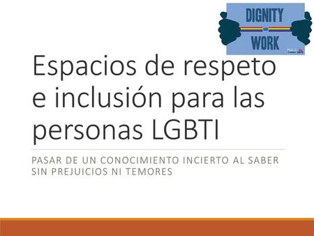 Espacios de respeto e inclusión para las personas LGBTI
