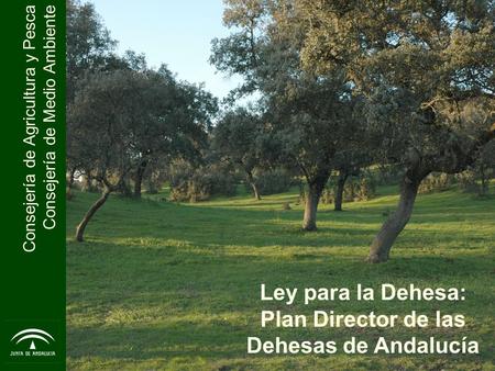 Ley para la Dehesa: Plan Director de las Dehesas de Andalucía
