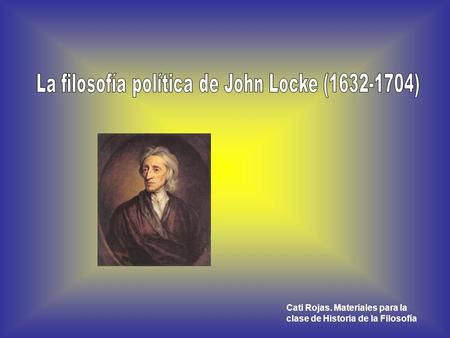 La filosofía política de John Locke ( )