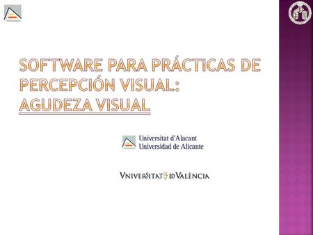 Software para prácticas de Percepción Visual: Agudeza Visual