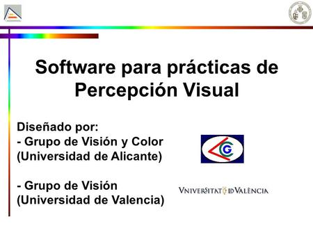 Software para prácticas de Percepción Visual