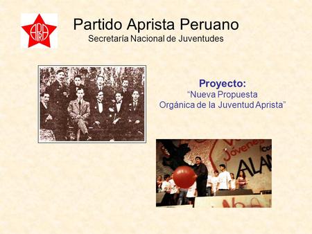 Partido Aprista Peruano Secretaría Nacional de Juventudes