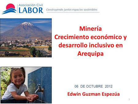 Crecimiento económico y desarrollo inclusivo en Arequipa