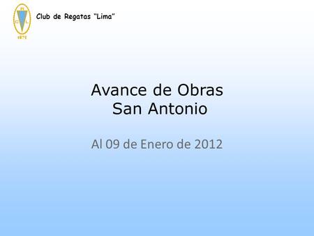 Avance de Obras San Antonio
