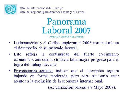 (Actualización parcial a 8 Mayo 2008).