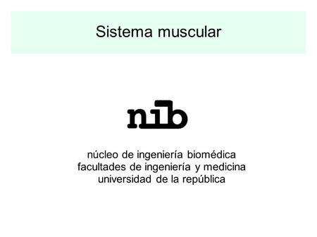 Sistema muscular núcleo de ingeniería biomédica