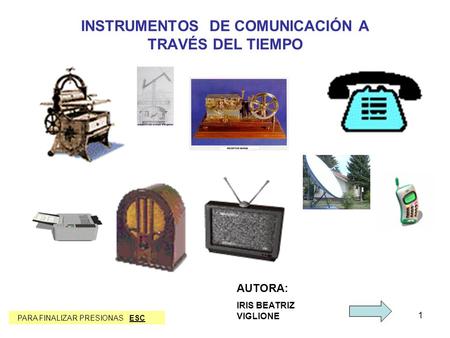 INSTRUMENTOS DE COMUNICACIÓN A TRAVÉS DEL TIEMPO