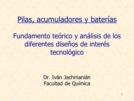 Teórico nº 18 - Curso de Electroquímica 2003