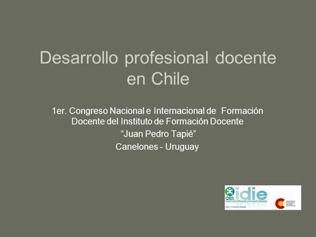 Desarrollo profesional docente en Chile