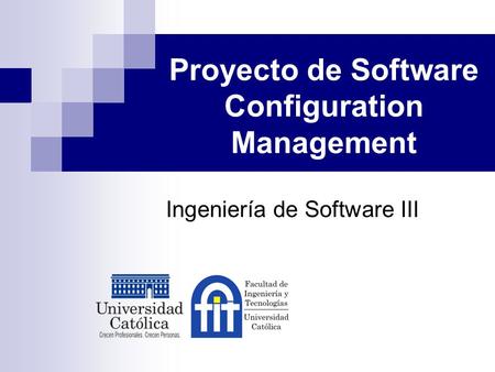 Proyecto de Software Configuration Management