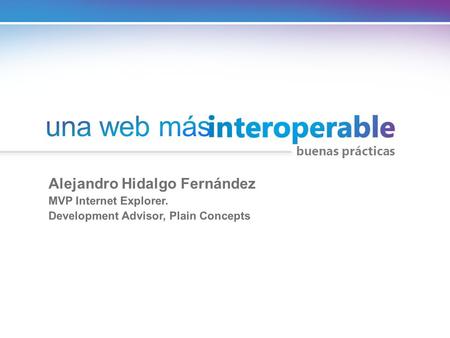 una web más Alejandro Hidalgo Fernández buenas prácticas