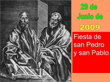 Fiesta de san Pedro y san Pablo
