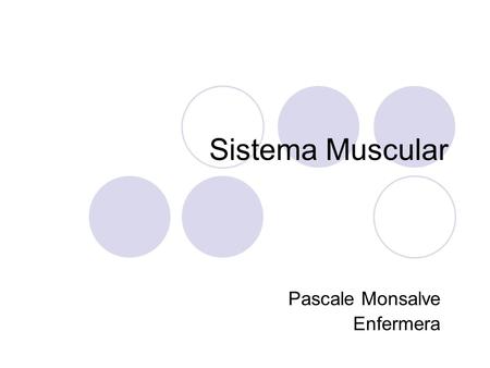 Pascale Monsalve Enfermera