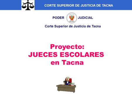 PODER JUDICIAL Corte Superior de Justicia de Tacna