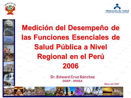 Dr. Edward Cruz Sánchez DGSP - MINSA