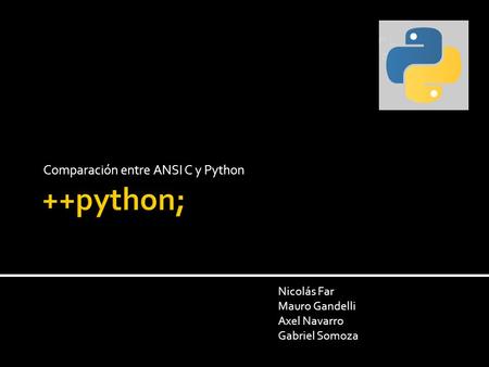 Comparación entre ANSI C y Python
