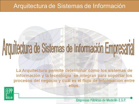 Arquitectura de Sistemas de Información