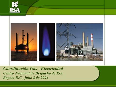 Coordinación Gas - Electricidad
