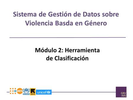 Sistema de Gestión de Datos sobre Violencia Basda en Género