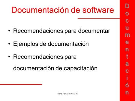 Documentación de software