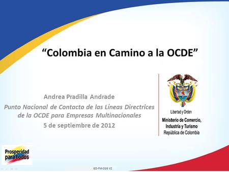 “Colombia en Camino a la OCDE”
