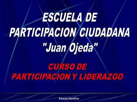 PARTICIPACION CIUDADANA Juan Ojeda