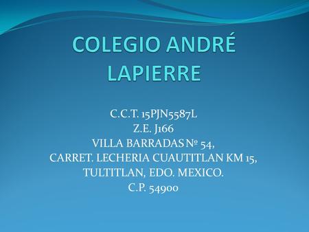 COLEGIO ANDRÉ LAPIERRE