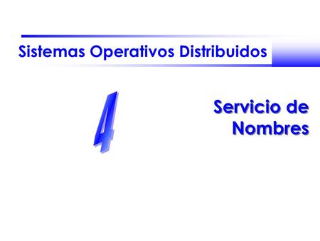 Sistemas Operativos Distribuidos