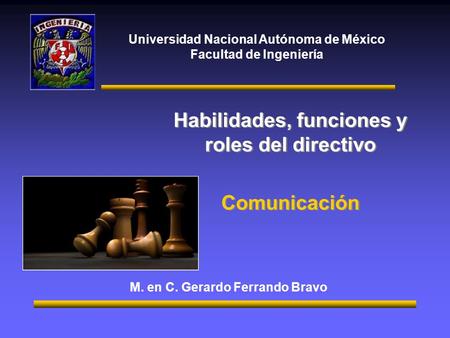 Habilidades, funciones y roles del directivo Comunicación