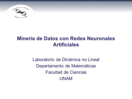 Minería de Datos con Redes Neuronales Artificiales