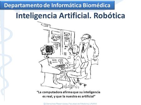Inteligencia Artificial. Robótica