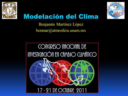 Modelación del Clima Benjamín Martínez López