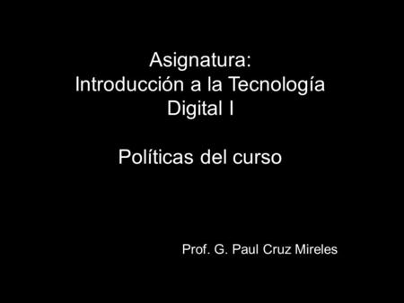 Introducción a la Tecnología