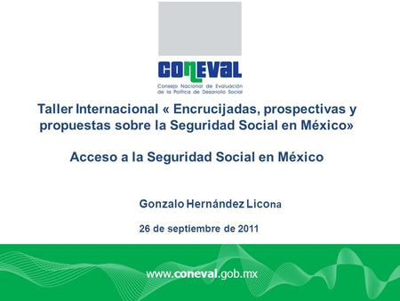 Acceso a la Seguridad Social en México