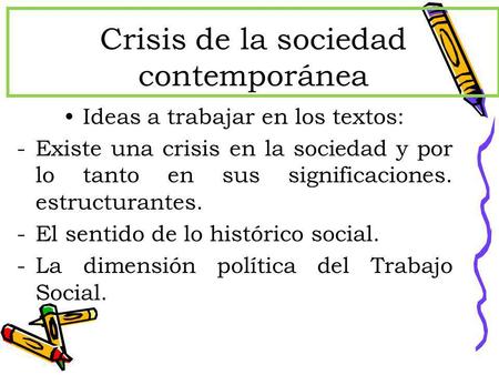 Crisis de la sociedad contemporánea