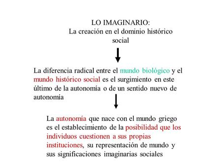 La creación en el dominio histórico social