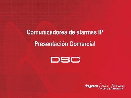 Comunicadores de alarmas IP Presentación Comercial