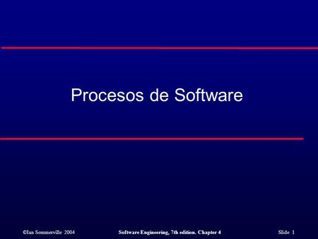 Procesos de Software.