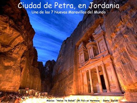 Ciudad de Petra, en Jordania